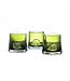 Gommaire T-light holder Nelly - Olive glass