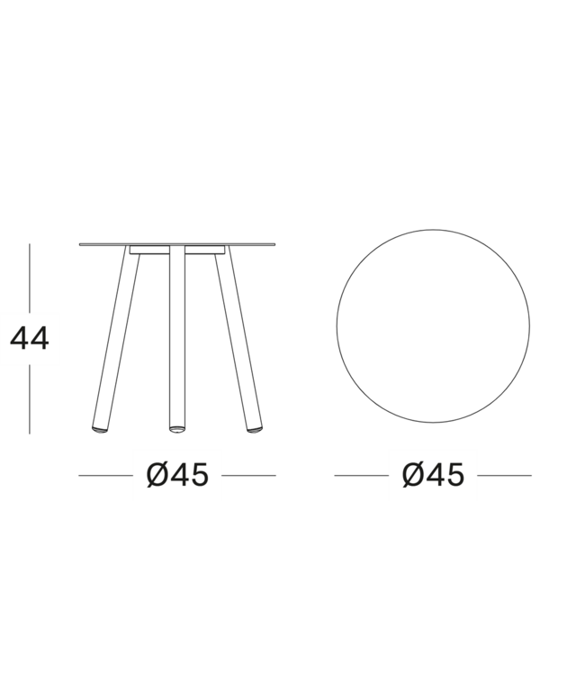Vincent Sheppard Lilo Outdoor Side Table Ø45 cm – Rust