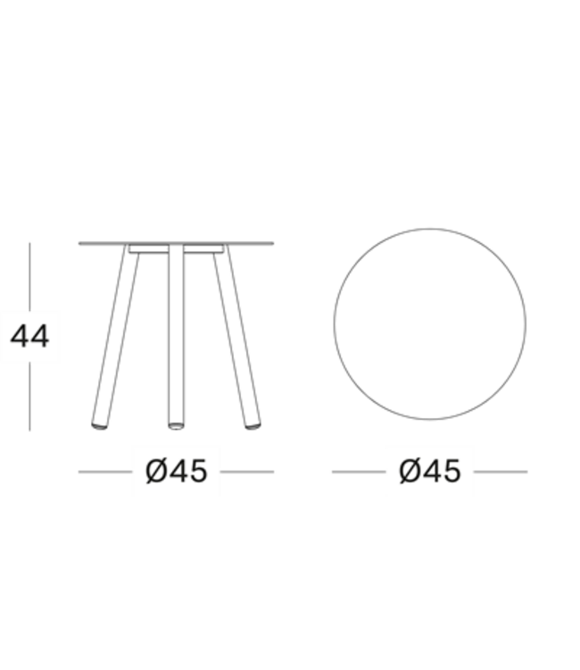 Vincent Sheppard Lilo Outdoor Side Table Ø45 cm - Moss