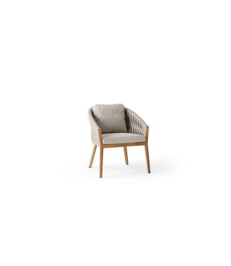 SUNS Senese dining chair - Misty Rope | Seashell Boucle