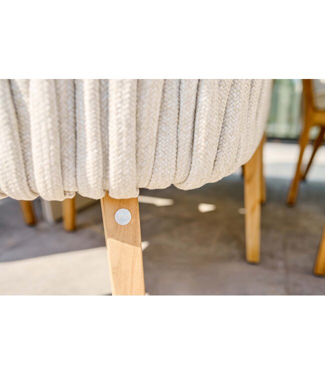 Senese dining chair - Misty Rope | Seashell Boucle