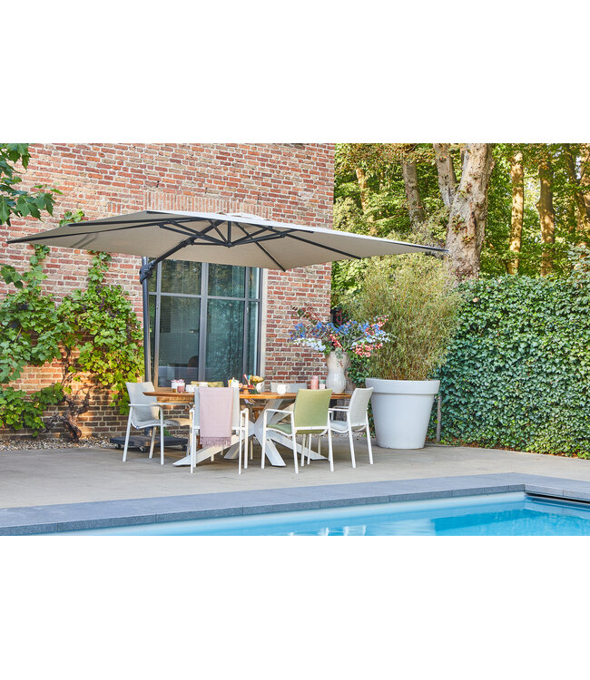 SUNS Palmoli Parasol - 300x300cm - Camel Sand