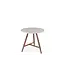Gommaire Organic Living Low Dining Bistro Round Table Faye - Concrete top/EMAS Brown