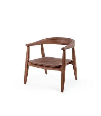 Gommaire Organic Living Easy Chair Faye - Teak Woodstain EMAS Brown