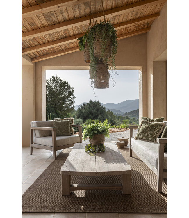 Gommaire Outdoor decokussen 50x50 - KtextoutLux BLU09 Aruba Palm Green
