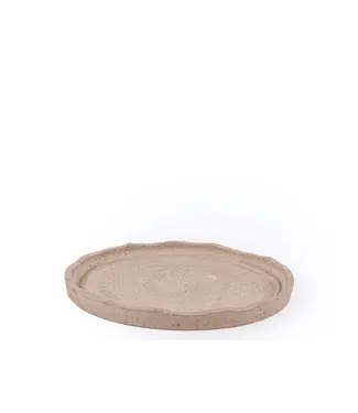 Gommaire Organic Living Plate Moon - Large terracotta