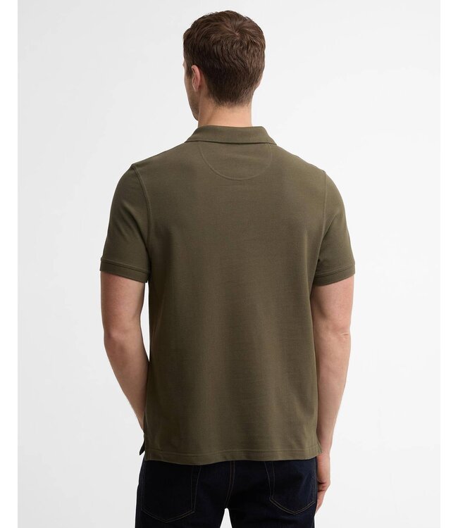 Barbour Lightweight Sports Polo – Bleached Olive | MML1367-OL31