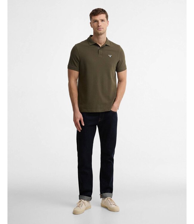 Barbour Lightweight Sports Polo – Bleached Olive | MML1367-OL31