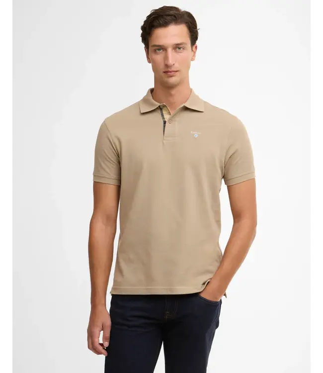 Tartan pique polo - Washed stone/dress | MML0012-ST39