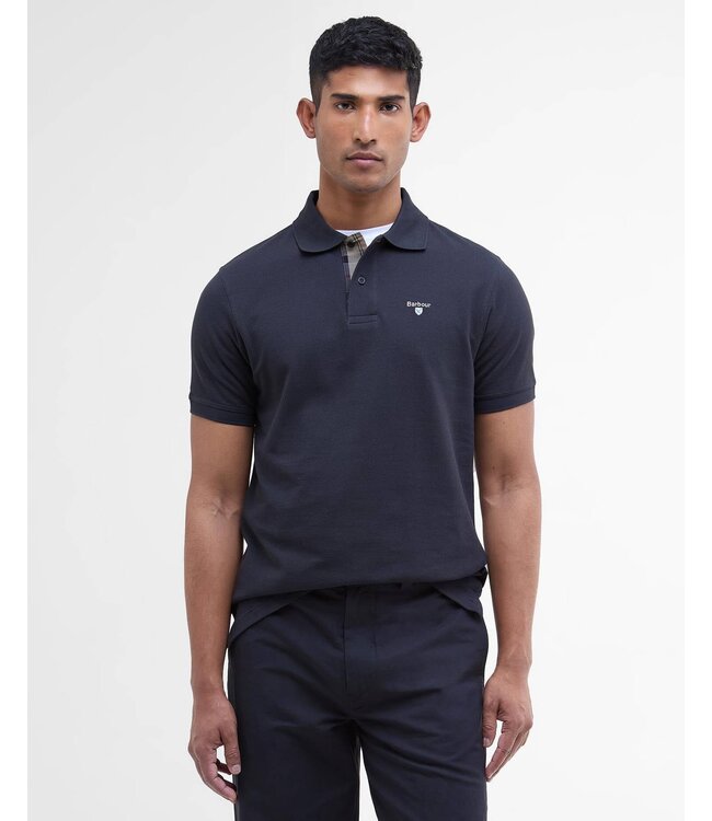 Barbour Tartan pique polo - Navy/Dress | MML0012-NY51