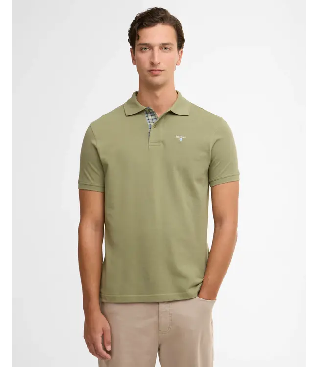 Barbour Tartan pique polo - Laurel green | MML0012-GN64
