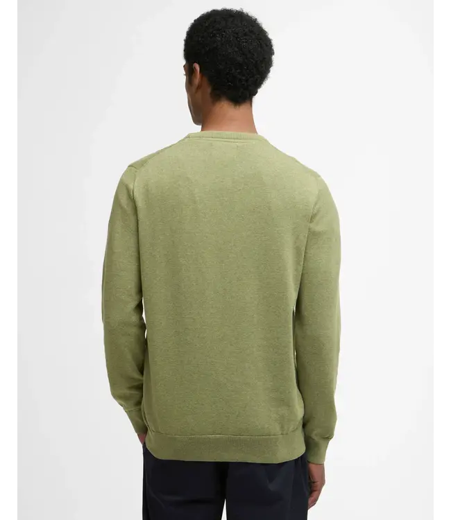 Barbour Crew neck sweater - Laurel green | MKN0932-GN34
