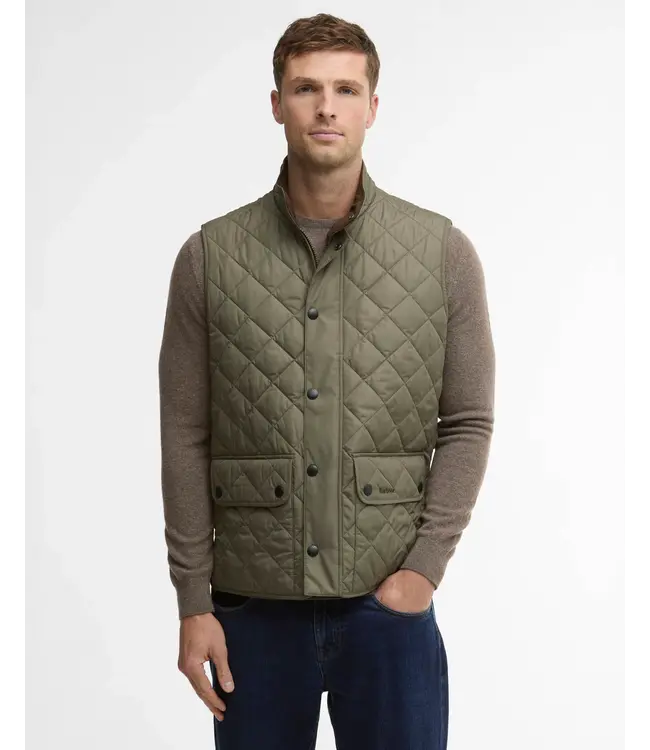 Barbour New Lowerdale quilted gilet - Dusty Olive | MGI0245-GN34