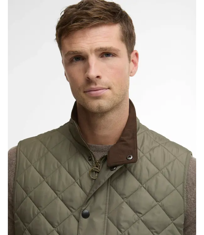 Barbour New Lowerdale quilted gilet - Dusty Olive | MGI0245-GN34