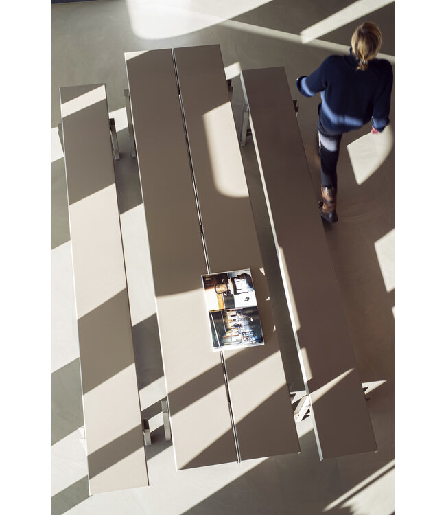 BRYCK Muster Set – 1 Tafel + 2 Banken - Beige Grey