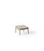 SUNS Pemba footrest/hocker - Teak / Natural wicker