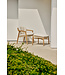 SUNS Pemba footrest/hocker - Teak / Natural wicker