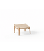 SUNS Pemba footrest/hocker - Teak / Natural wicker