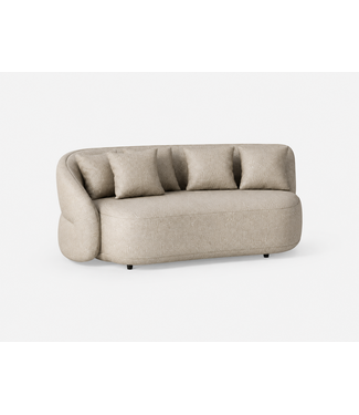 SUNS Venosa 2,5 seater bench - right - Pebble Desert Bouclé