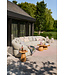 SUNS Venosa 2,5 seater bench - left - Pebble desert