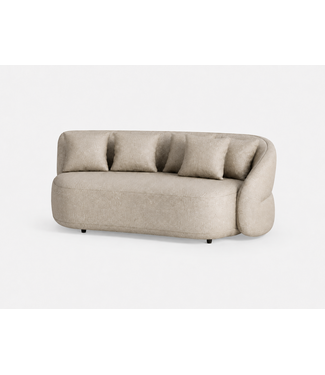 SUNS Venosa 2,5 seater bench - left - Pebble desert