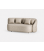 SUNS Venosa 2,5 seater bench - left - Pebble desert