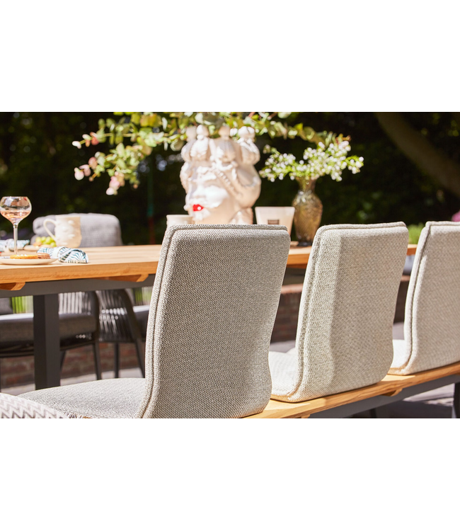 SUNS Viëste bench seat - Seashell bouclé