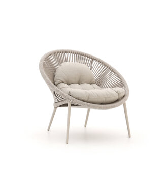 SUNS Prato lounge chair - Camel sand / Natural mixed weave