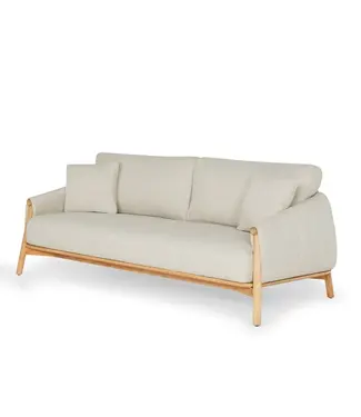 SUNS Bellano 2-seater sofa bench - Seashell bouclé