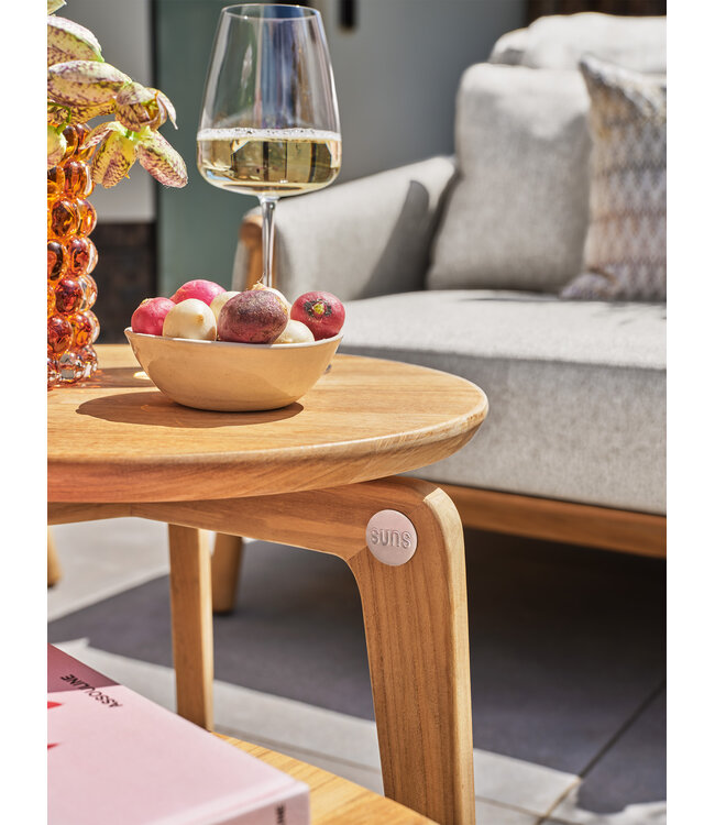 SUNS Bellano 2-seater sofa bench - Seashell bouclé
