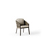 Showroommodellen Avero dining chair 4x - Bronze / Clouded rope / Pebble desert bouclé