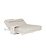 Showroommodel Lucia daybed (2xlounger) + Lucia sidetable - Camel sand / Natural gravel