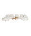 Showroommodel Blocchi loungeset- White Grey Bouclé
