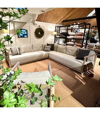 Gommaire Organic Living Mieke hoekbank + 1-seater | KTEXTOUT BLU02