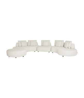 SUNS Showroommodel Blocchi loungeset- White Grey Bouclé met covers