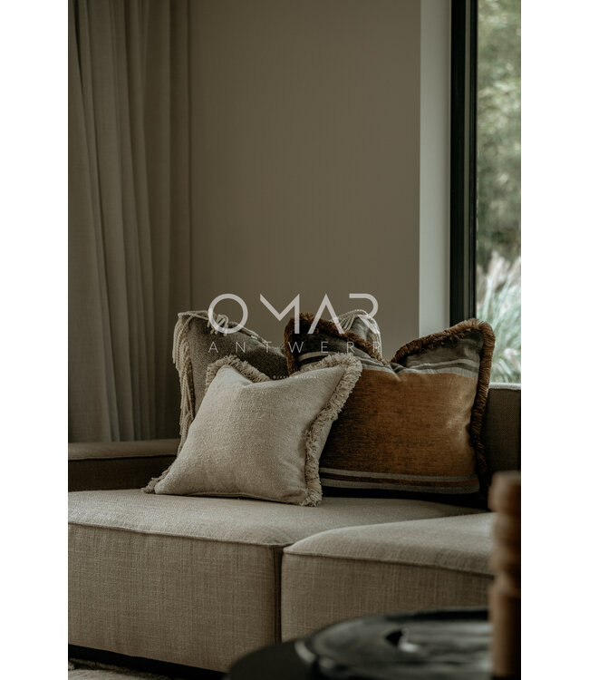 Omar Antwerp | Brent kussen 60x60 | inclusief vulling