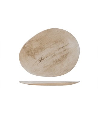Palissandro Ovaal Bord Houtlook 37x29 cm