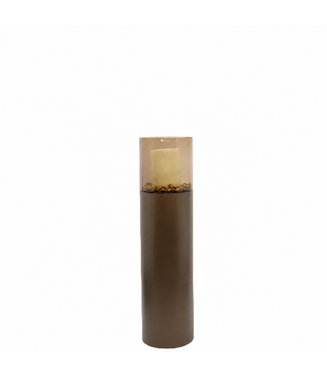 Initials by Haans | Stand Solid Metallic Brown Small