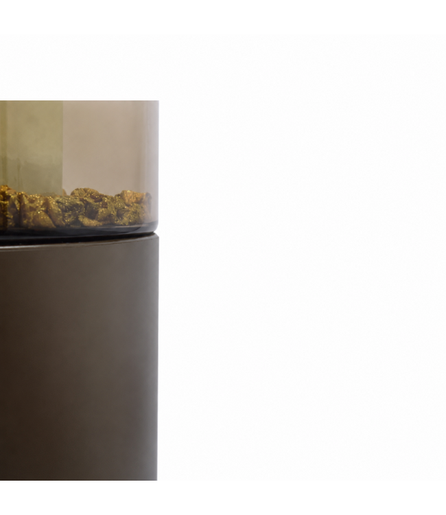Initials by Haans | Stand Solid Metallic Brown Small