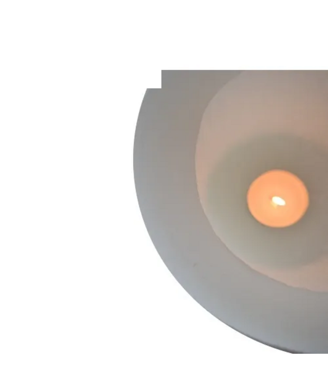 Candle Lampyon White DIA15xH20
