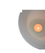Candle Lampyon White DIA15xH20