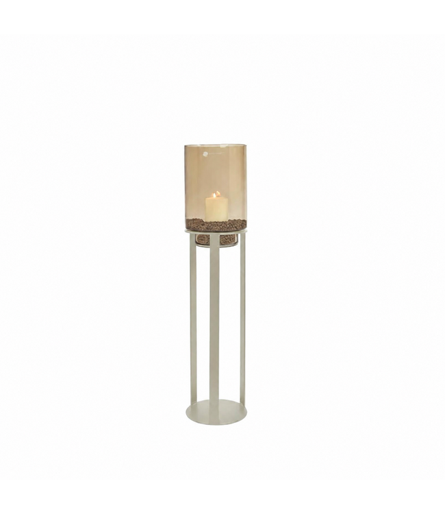 Initials by Haans | Stand Open Metal Ivory Table Medium