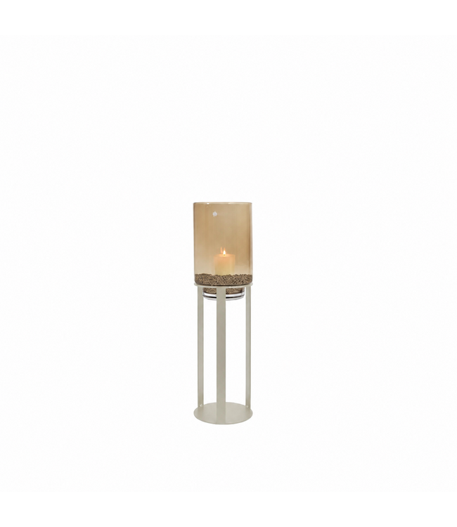 Initials by Haans | Stand Open Metal Ivory Table Small