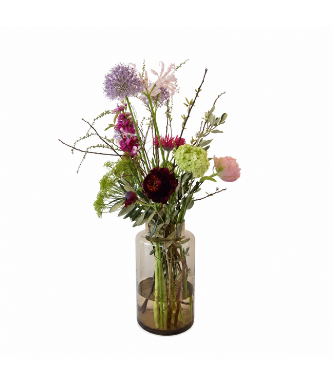 Initials by Haans | Vase Slim Topaz Glass Large