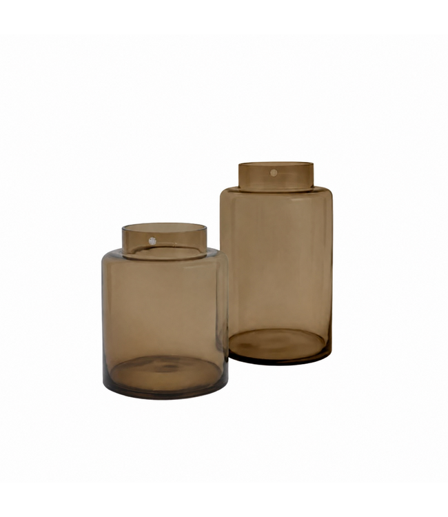 Initials by Haans | Vase Slim Topaz Glass Large