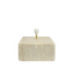 Initials by Haans | Table Lamp Base Herra Travertin Square