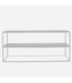 Initials by Haans Lifestyle Storage Table 2 Metal Ivory 180x40x80 cm | Initials by Haans