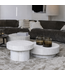 Initials by Haans | Coffee Table Petra Travertin Ø70xH40 cm