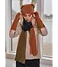Henriette Steffensen | Fleece polswarmers 6022 - Rust Wristwarmers