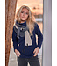 Henriette Steffensen | NW Triangle Fleecesjaal 4078- Bordeaux/Kit/Soft Black 535